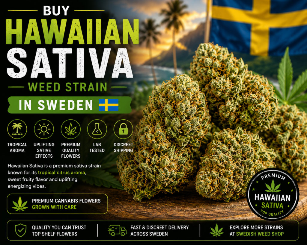 Buy Hawaiian Sativa Weed Strain in Sweden