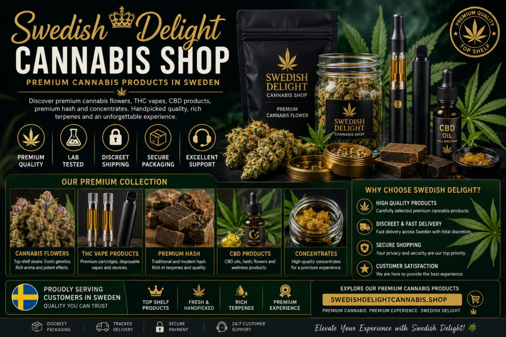 Swedish Delight Cannabis Shop – Premium Cannabis Products in Sweden