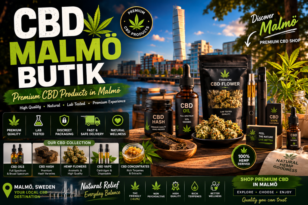 CBD Malmö Butik – Premium CBD Products in Malmö