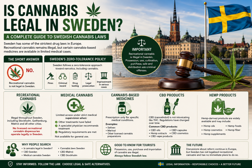 Is Cannabis Legal in Sweden? A Complete Guide to Swedish Cannabis Laws