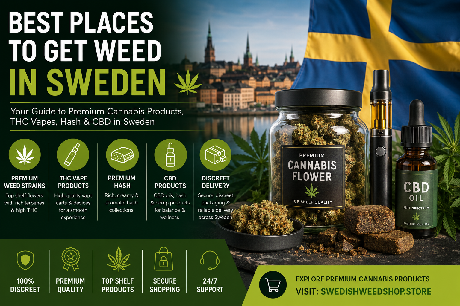 Best Places to Get Weed in Sweden