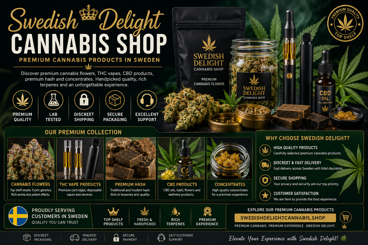 Swedish Delight Cannabis Shop – Premium Cannabis Products in Sweden